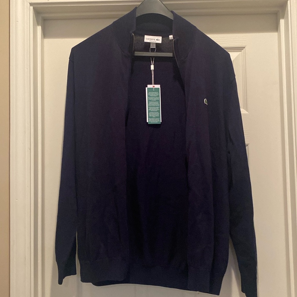 Lacoste navy blue sweater